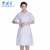 劳保佳 娃娃领护士服 实验室药店养老院工作服 平纹夏款 可定制logo 白色 XXL码 一件装