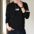 GLO-STORY卫衣 修身韩版男士长袖T恤休闲套头卫衣男LWY748052黑色M
