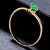 欧采妮（OUCERNY） 祖母绿戒指 18K金镶嵌钻石祖母绿女戒 宝石戒指 彩宝戒指 带证书