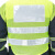 林盾（LINDUN）建筑施工反光背心安全反光马甲工程室外作业防护服渔网反光衣服 黄网晶格白