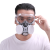 LISM防尘口罩工业粉尘 打磨木工防灰尘 防粉尘劳保面具 PM2.5防护 换 口罩+30片螺旋棉+四珠眼镜