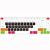 升派（ESPL） 戴尔笔记本电脑键盘保护膜贴 5520 M4040 V2420 半透明绿色