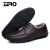零度(ZERO)男鞋 加绒保暖棉鞋柔软舒适商务休闲鞋头层牛皮男士休闲皮鞋 R75237 棕色 44码