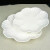 法漫玫陶瓷荷叶 盘子 汤盘菜盘异形创意家用水果盘餐具不规则 纯白 8寸荷叶盘(20cm)偏小