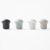 ZENS哲品「卵石系列」对杯套装茶具茶杯 佐藤大设计 卵石硅胶盖解压杯盖手感好 对杯-白色