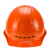 海华（HAIHUA） ABS安全帽 工地施工劳保透气电力工程帽 头盔免费印字A3F 橙色 旋钮式调节