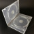 亚众 光盘收纳盒加厚透明收纳袋 CD盒可插封面方形半圆CD盒光盘盒 双面长方可插封面28*19CM厚1.5CM10个装