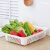 龙士达 LONGSTAR 塑料双层沥水篮洗菜篮 水果蔬菜厨房置物架收纳架 颜色随机方形L-232