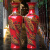 赣景 中国红陶瓷瓶摆件景德镇手绘山水落地大葫芦花瓶1.2/1.4/1.6米中式客厅装饰品 红色 高65cm葫芦瓶单根