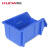 库达组立式零件盒物料盒收纳盒工具盒螺丝盒五金盒斜口周转箱组合式 蓝色 A3零件盒 340×200×155mm