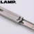 LAMP日本lamp不锈钢轨道滑轨滑道衣橱柜三节轨道导轨滑槽加厚ESR-4513 16寸=40CM（一付2只价）