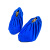 厚创 绒布鞋套防滑底布鞋套家庭用布可反复洗加厚耐磨 水晶蓝 5双