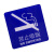 谋福（CNMF）8350蓝底亚克力 安全标识标志标牌亚克力提示牌 （魅力蓝 禁止吸烟 ）