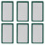 装得快 （RBD）长方形强力磁扣吸铁石教学教具磁粒磁性黑板冰箱贴磁白板磁块8块装 铁 方形小磁条硬磁 绿色4个装./袋