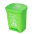 垃圾分类垃圾桶40L脚踩大号户外厨房车间办公室用可回收塑料大容 50L双桶蓝加灰可回收和其他