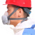 唐丰1201 防尘口罩半面罩 工业粉尘防毒带活性炭过滤棉 木工电焊工专业 标配 白色口罩