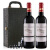 法国进口红酒AOC级 波尔多栗林城堡干红葡萄酒 750ml 2支送礼 皮盒套装