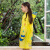柠檬宝宝lemonkid新款男童女童雨披带书包位宝宝小孩学生雨衣卡通儿童雨衣LE160103黄色收音机雨衣L