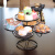 精器神水果盘客厅创意家用欧式现代水果篮多功能糖果盘点心零食盆干果盘 典雅白