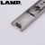 LAMP日本lamp不锈钢轨道滑轨滑道衣橱柜三节轨道导轨滑槽加厚ESR-4513 16寸=40CM（一付2只价）