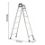 稳耐（werner）铝合金梯子1.8米折叠梯双侧人字梯多功能两用合梯电信通信工业梯工程登高梯256CN