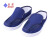 紫羲（ZXFH.NET）生产加工用防静电网面鞋 白蓝色PVC帆布两孔网眼鞋防静电工作无尘鞋 工作鞋 深蓝色网面鞋+10双 36码