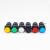 小型按钮开关圆形自锁式LA16-11BNZS/Y电源开关三脚16mm 按钮+保护罩+连接线 红色