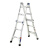 稳耐 werner MT-13CN 铝合金多功能梯 1.1米至3.4米加厚折叠人字梯伸缩梯工业梯子两用梯