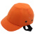 厚创 安全帽加厚ABS内壳帽 防砸防撞安全帽 鸭舌透气轻便棒球帽子可定制高亮反光条 橙色四孔安全帽
