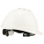 工盾坊 PE安全帽 建筑工程工地防砸安全头盔 工作劳保防护V型 带透气孔白色