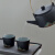 苏氏陶瓷 SUSHI CERAMICS 手绘彩画茶具提梁茶壶配精美干泡茶盘小茶叶罐7件功夫茶具套装礼盒