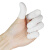 厚创 乳胶手指套 无尘防滑 农用一次性 工业橡胶劳保 美容美甲 粉笔点钞手指套 白色(机卷) 中码/500g