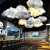 光乐视具云朵吊灯卧室酒吧白云装饰灯具餐厅咖啡厅服装店样板间北欧客厅 白光 直径30CM