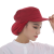 厚创厚创 工作帽棉食用品帽男女通用防尘透气车间帽子 白色头顶布