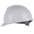 力达 安全帽V型HA高强度安全帽防砸抗冲击工地施工电力监理劳保头盔 白色 按键调节