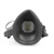 唐丰1201防尘半面罩工业粉尘打磨防颗粒物煤矿半面罩（灰色）60个/箱 1箱