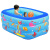 水迪儿童游泳池家用婴儿游泳桶加厚大号戏水池充气游泳桶洗澡盆波波池 加厚三环1.3米儿童戏水-电泵