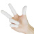 厚创 加厚防滑乳胶手指套米黄色无尘一次性点钞橡胶劳保美容美甲手指套 白色(机卷) 400g/约540个