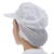 厚创厚创 工作帽棉食用品帽男女通用防尘透气车间帽子 白色头顶布