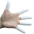 厚创 乳胶手指套 无尘防滑 农用一次性 工业橡胶劳保 美容美甲 粉笔点钞手指套 白色(机卷) 中码/500g