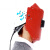 华美盾 电焊面罩 红钢纸焊帽子 焊工防护安全头戴式焊接面罩防火星隔热防喷溅加厚氩弧焊防护劳保用品 白色安全帽（带卡扣）