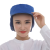 厚创厚创 工作帽棉食用品帽男女通用防尘透气车间帽子 藏青色头顶布