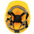 工盾坊 PE安全帽 建筑工程工地防砸安全头盔 工作劳保防护V型 带透气孔黄色
