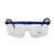 J巴固眼镜（蓝架白平）安全护目镜 劳保 实验室防冲击防化学眼镜 12副