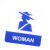 谋福（CNMF）9001亚克力标志门贴 店铺玻璃门指示标识牌 温馨提示拍 （蓝白色 WOMAN）
