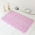 韩娜浴室防滑垫卫生间地垫厕所防水垫子洗澡间淋浴吸盘按摩脚垫 粉红色 36厘米X71厘米