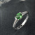 米莱珠宝1.05克拉沙弗莱石戒指女  18K金镶嵌钻石 彩色宝石戒指 15个工作日高级定制