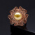 米莱珠宝 11-11.5mm金珍珠戒指 18K金珍珠戒指 15个工作日高级定制 手寸可根据需求定制