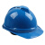 梅思安10146616豪华PE湖蓝色安全帽一指键帽衬针织布吸汗带D型下颌带