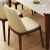 升木龙大理石餐桌实木餐桌北欧现代简约小户型大理石餐桌椅组合 1.25米餐桌（实木框架）